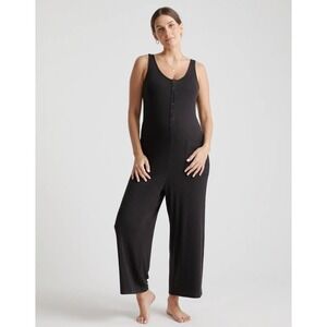 Quince Black Sleeveless Jumpsuit